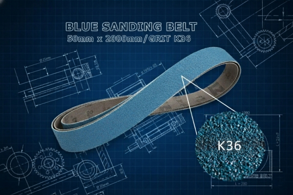 Schleifbänder 50x2000 mm Edelstahl Korn 36 INOX